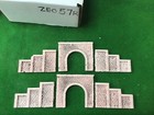 2x tunnel  4 walls n scale gauge urban stone style single track ZEO57R