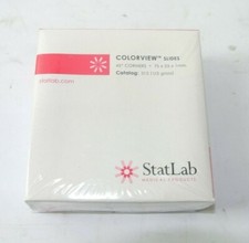 10 Boxes of 72 Statlab Colorview Slides, Orange, 75x25x1mm, Sealed Packages