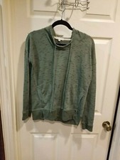 Coco Jaimeson Womens Size S OLIVE GREEN Long Sleeve LIGHT WEIGHT HOODIE 