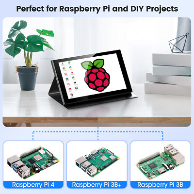 7'' Touchscreen Monitor for Raspberry Pi 4/3/Zero HD IPS 1024x600 Mini HDMI USB-C