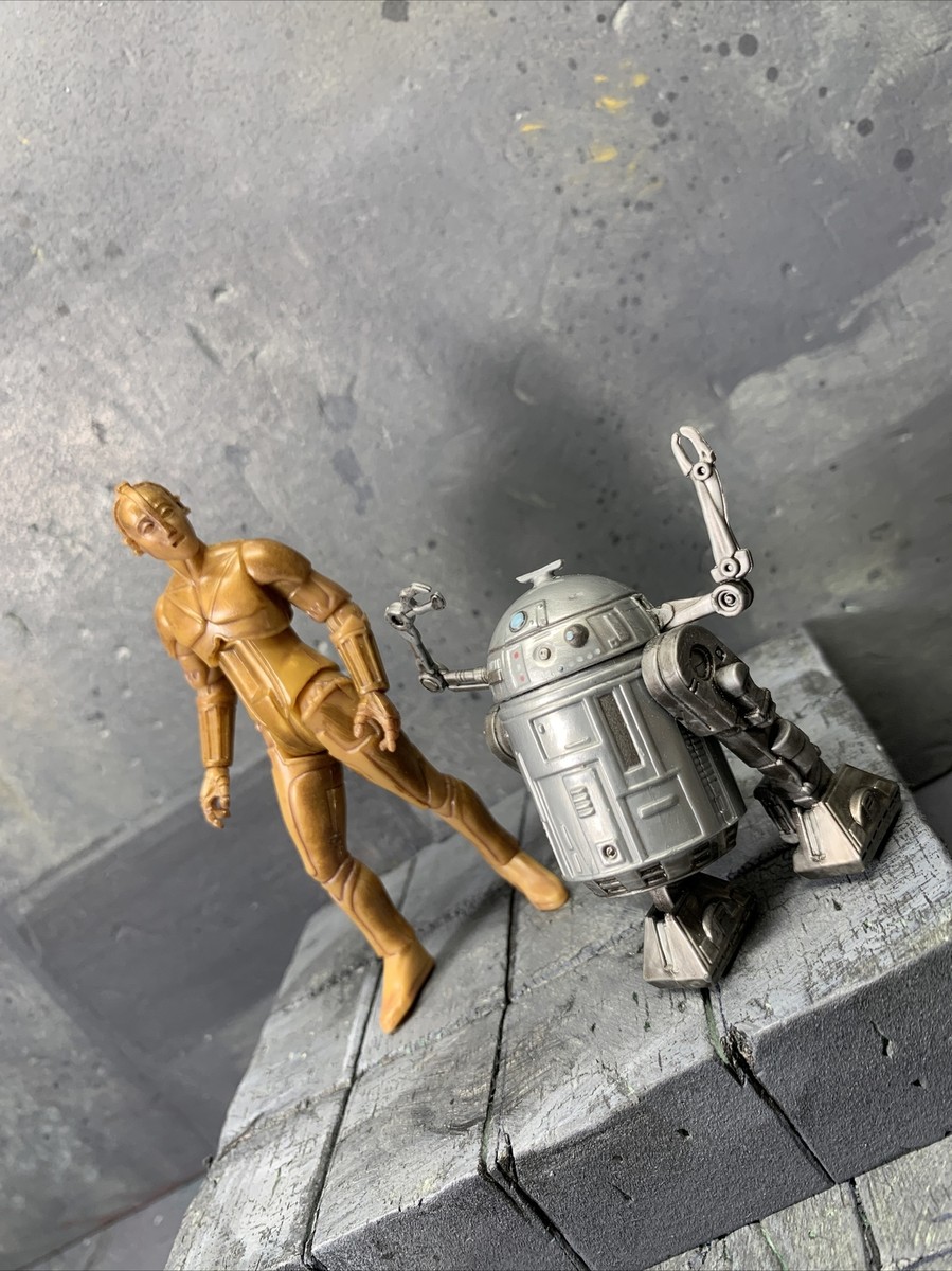DROIDS star wars ralph mcquarrie action figures HASBRO C3pO R2D2 George  Lucas | eBay