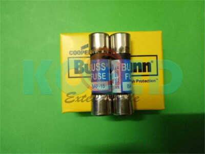 2PCS NEW BUSSMANN BAF-15 Fuse 10X38  BAF15 15A 250V