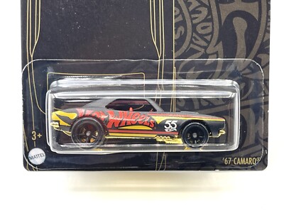 Hot Wheels 55th Anniversary Black & Gold  67 Camaro CUSTOM WHEEL SWAP by AEB