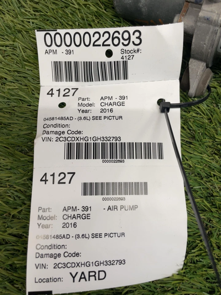 ✅ 2023 DODGE CHARGER VACUUM PUMP PN: 04581485AD OEM - Image 4 of 4