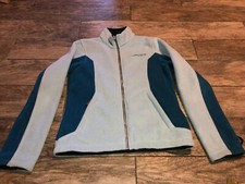 Spyder Light Green Fleece Jacket Full Zip Fleece Zip Pockets Womens Sz 6 Small