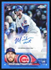 2023 Topps Chrome Autographs Blue Miles Mastrobuoni Rookie Auto 010/150 Chicago