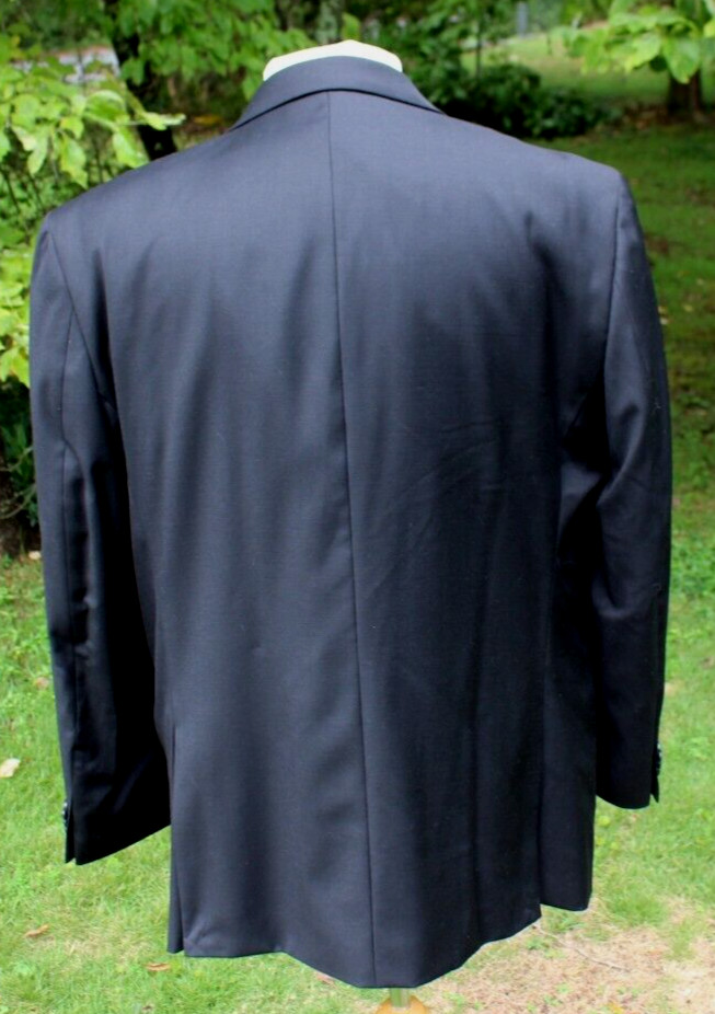 Michael Kors Men's Two Button Solid Black 100% Wo… - image 7