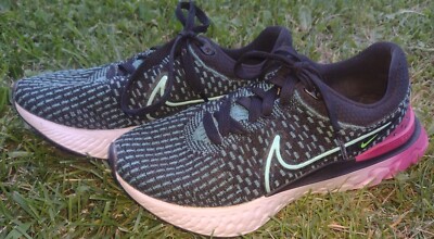 Nike React Infinity Run Flyknit 3 ~ DD3024-003 ~ Women's Sz 7 ~ Used Condition 