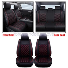 For 2009-23 Nissan Frontier PU Leather Seat Cover Full Set Front & Rear Cushion