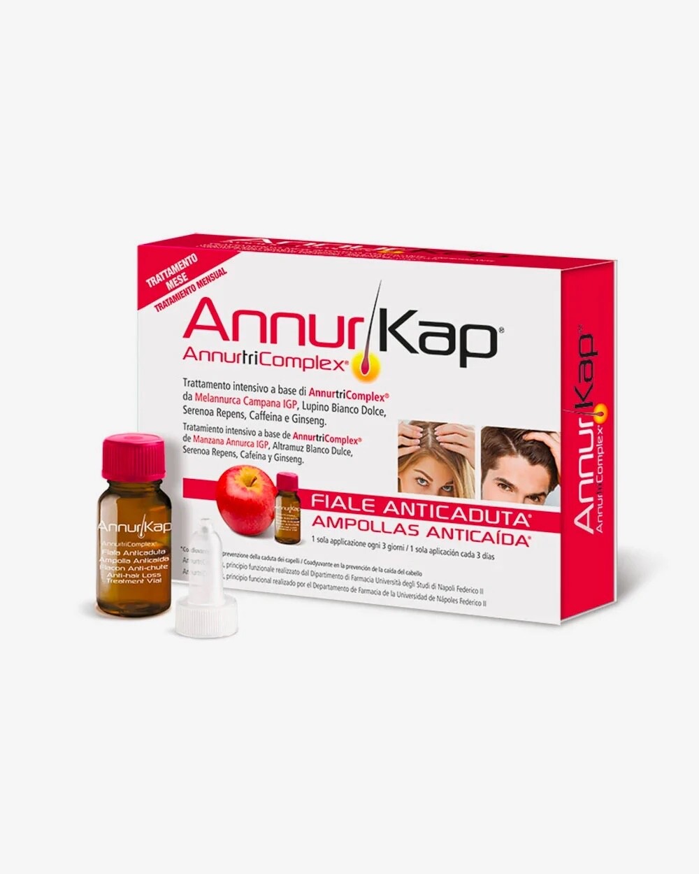 AnnurKap 10 Fiale Anticaduta 8ml | Trattamento Urto AnnurtriComplex