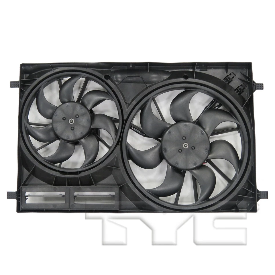 Dual Radiator and Condenser Fan Assembly TYC For 2015-2021 Ford Transit-250 - Image 2 of 4