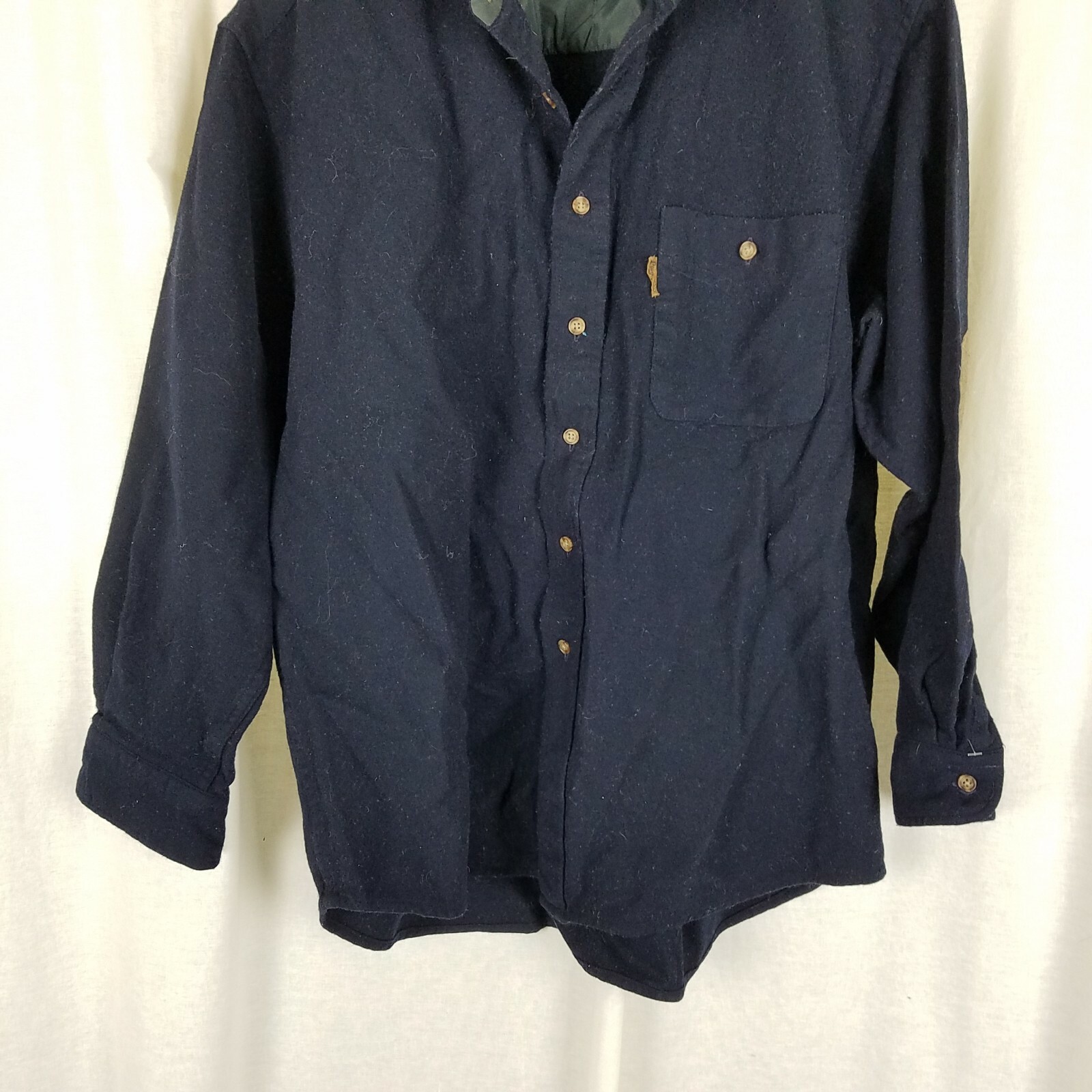 Pendleton Fitted Patch Elbows Wool Trail Shirt Me… - image 4