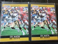 (2) 1990 Pro Set ERIC MARTIN "White & Black" Letter Variation Error Cards #216
