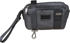 Tumi 146831 Black/gray With Gunmetal Hardware Multi Compartment Crossbody Bag