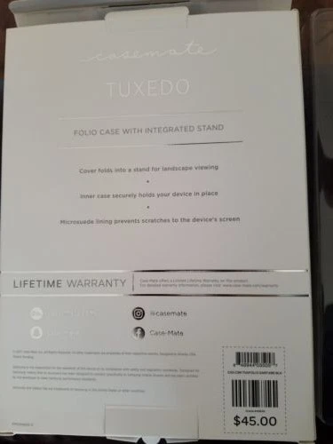 NUEVO Estuche Mate Esmoquin Folio Funda con Soporte Integrado para Samsung Galaxy Tab E Foto 2 de 2