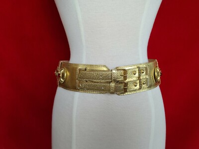 Vintage Giuseppe Zanotti Belt Giuseppe Zanotti Black Glitter Leather Belt One Size main image 4