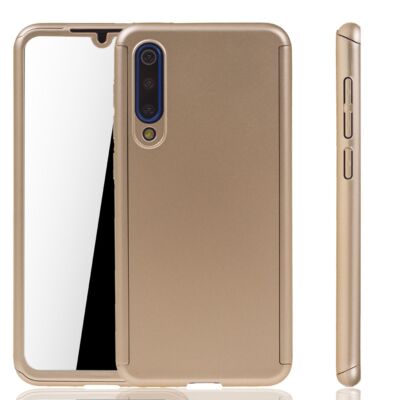 Handyhülle Schutz Case für Xiaomi Mi 9 SE Full Cover Displayschutz Bumper Gold