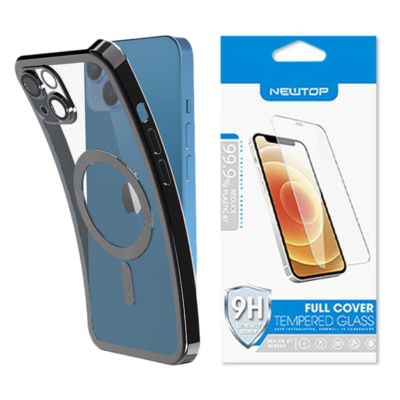 Cover Magnetica Per IPhone 13 Con MagSafe – Protezione Antiurto E Graffi – Finitura Opaca Traslucida (Nero)