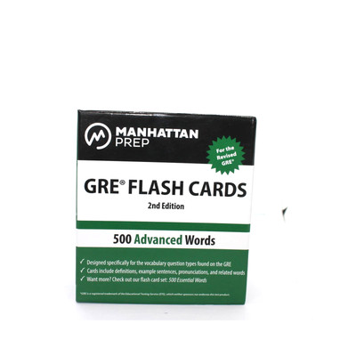 Manhattan Prep GRE Flash Cards 2nd Edition 