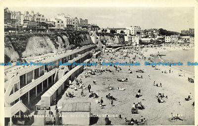 R629152 Broadstairs. Die Sonnenterrassen und Strand. Valentine. Silberesque. 3039. V