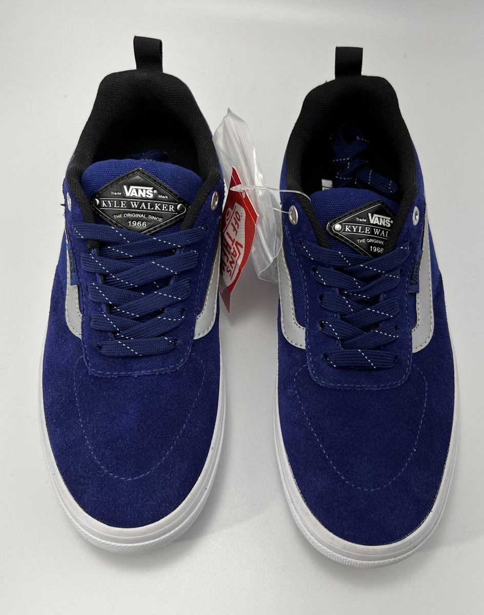 Vans Kyle Walker Pop Cush Pro Mens 6.5 Blue Suede Athletic Skate Shoes EUC Vans Kyle Walker Pro With Industry-First WAFFLECUP  main image 3
