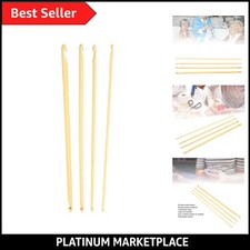 4Pcs Long Crochet Hooks, 9.4in Tunisian Crochet Hooks Double Ended Crochet Ho...