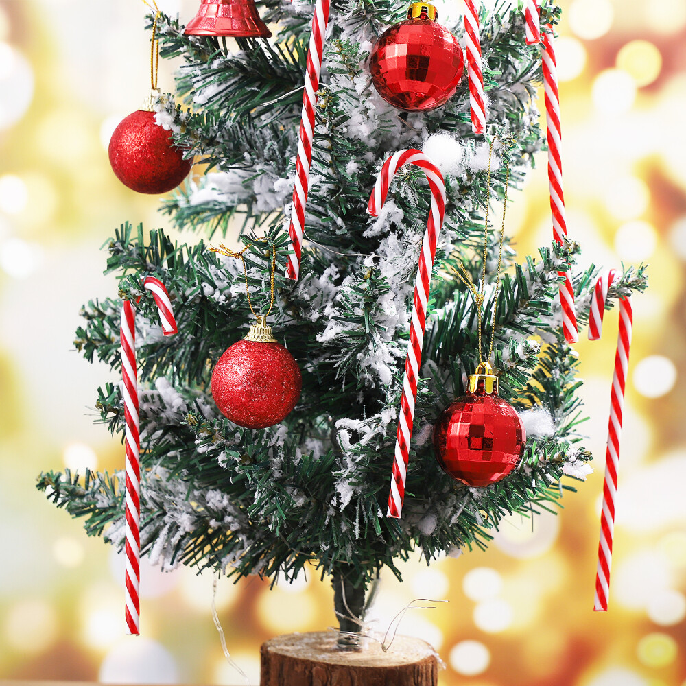 30pcs Candy Cane Ornaments Fake Candy Canes Candy Cane Decor Bulk Candy