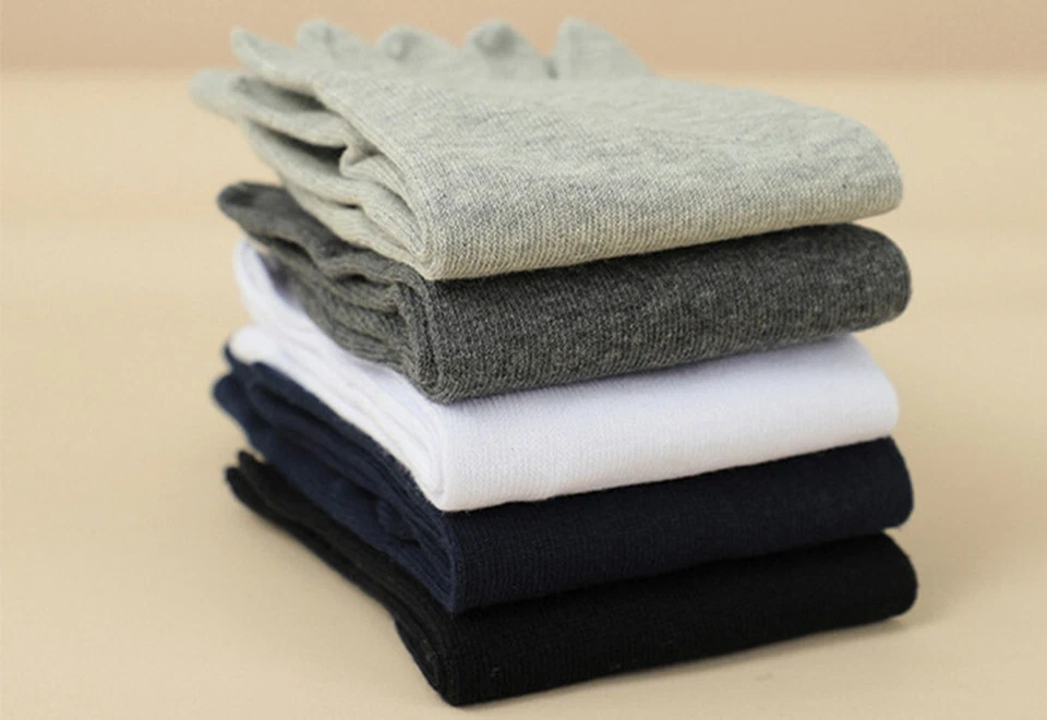 4 Pairs Women Mens toe socks Anti-Bacteria Blister Cotton Five Separated Fingers - image 3 of 4