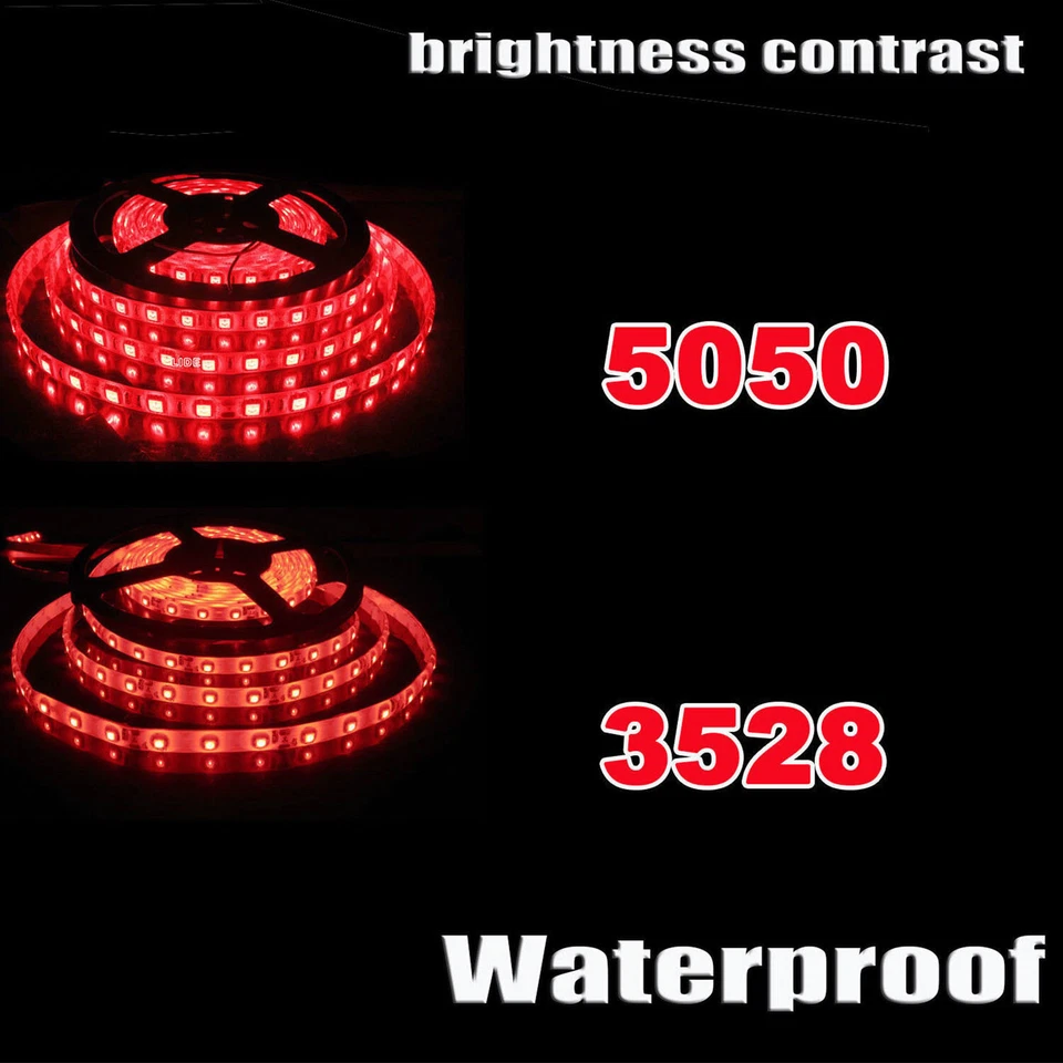 Wholesale LED Strip Lights 3528 5050 5M/10M/15M/20M RGB SMD 12V Roll Waterproof - Image 1 of 4