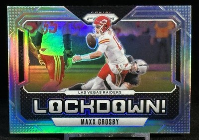 2024 Panini Prizm Lockdown! Silver Prizm Maxx Crosby #1 Las Vegas Raiders