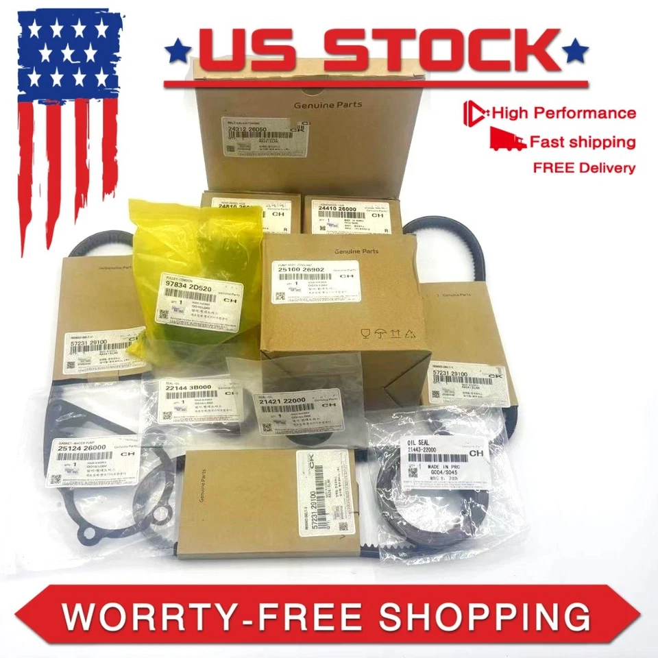 OEM For KIA RIO5 1.6L DOHC L4 16V 2006-2011 Timing Belt Water Pump Kit Foto 2 de 4