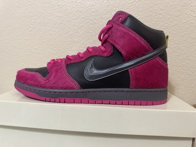 Nike SB Dunk High  Run the jewels  Pink/Black Extra Laces and charms men 11