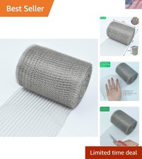 5" x 50FT Double Layer Stainless Steel Mesh - Strong Lightweight for DIY Needs