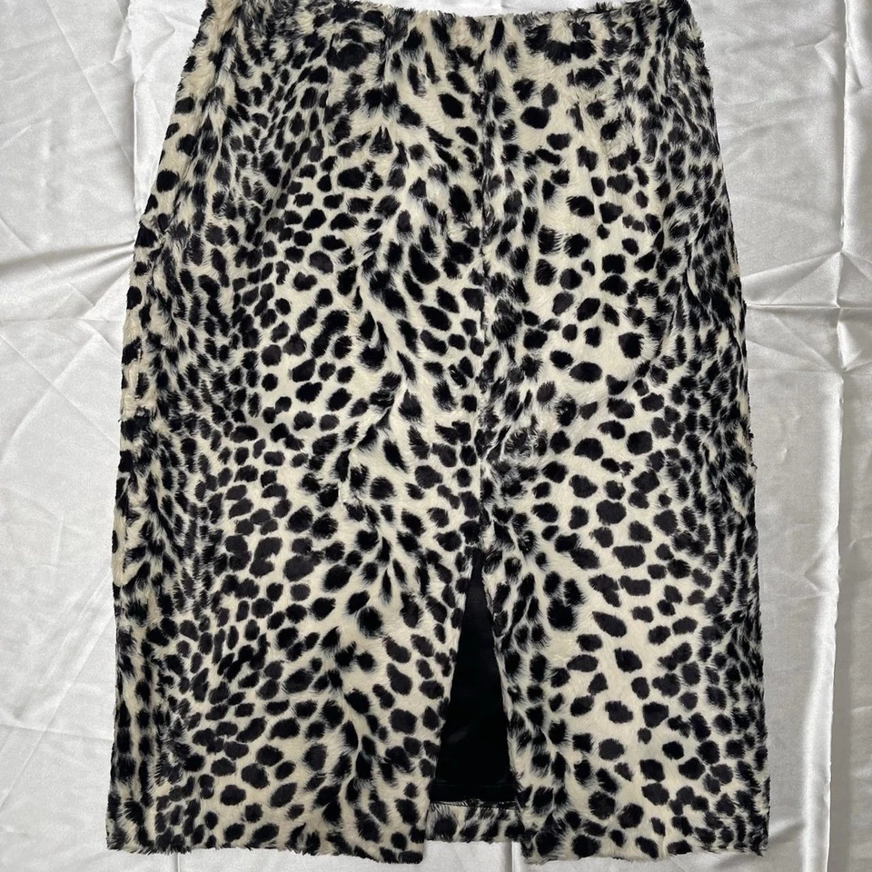 Falda Lápiz Karen Kane Imitación Piel Estampado Leopardo - Y2K Glam Midi (Talla 6) Foto 2 de 4