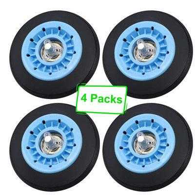 4-Pack Dryer Drum Roller For Samsung DC97-16782A Replaces DC97-07523A PS4221885