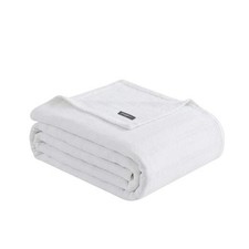 - Size Blanket, 100 Cotton Weave Bedding with a Naturally Soft Queen White