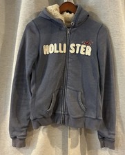 Vintage Hollister Hoodie Large Sherpa Lined F...