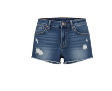 American Eagle Outfitters Distressed Denim Shorts Size 4 Raw Hem Blue Festival