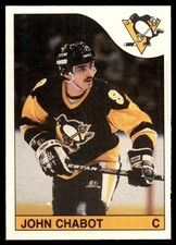 1985-86 O-Pee-Chee #244 John Chabot Pittsburgh Penguins