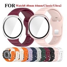Silicone Watchband Strap  TPU Shell Cover for Samsung Galaxy Watch 8 40/ 44mm