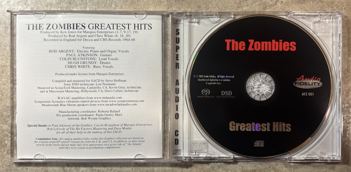 Audio Fidelity SACD☆ゾンビーズ☆GREATEST HITS☆THE ZOMBIES The
