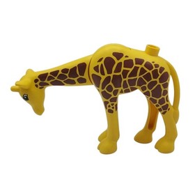 LEGO Duplo Giraffe 615J2 6in Movable Head Zoo Safari Animal Big Zoo 6157 Cleaned