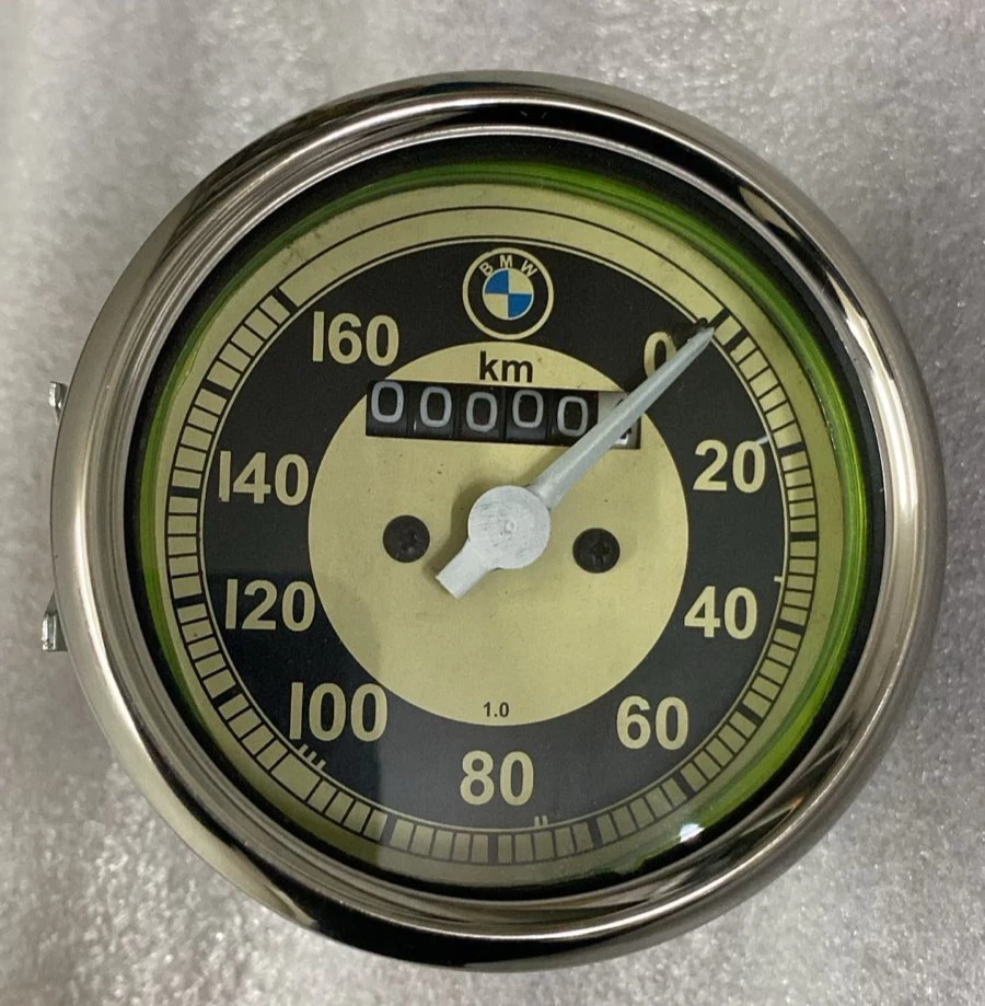 Fit For BMW R25 R26 & R50 R51 Replica Speedo 0-160 KMH White Face Metal Cased - Image 2 of 4