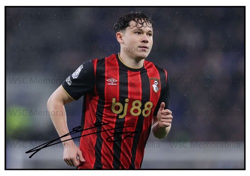 12340. Alex Toth Signed Pictures (A4 Prints) AFC Bournemouth Hungary Ferencvaros