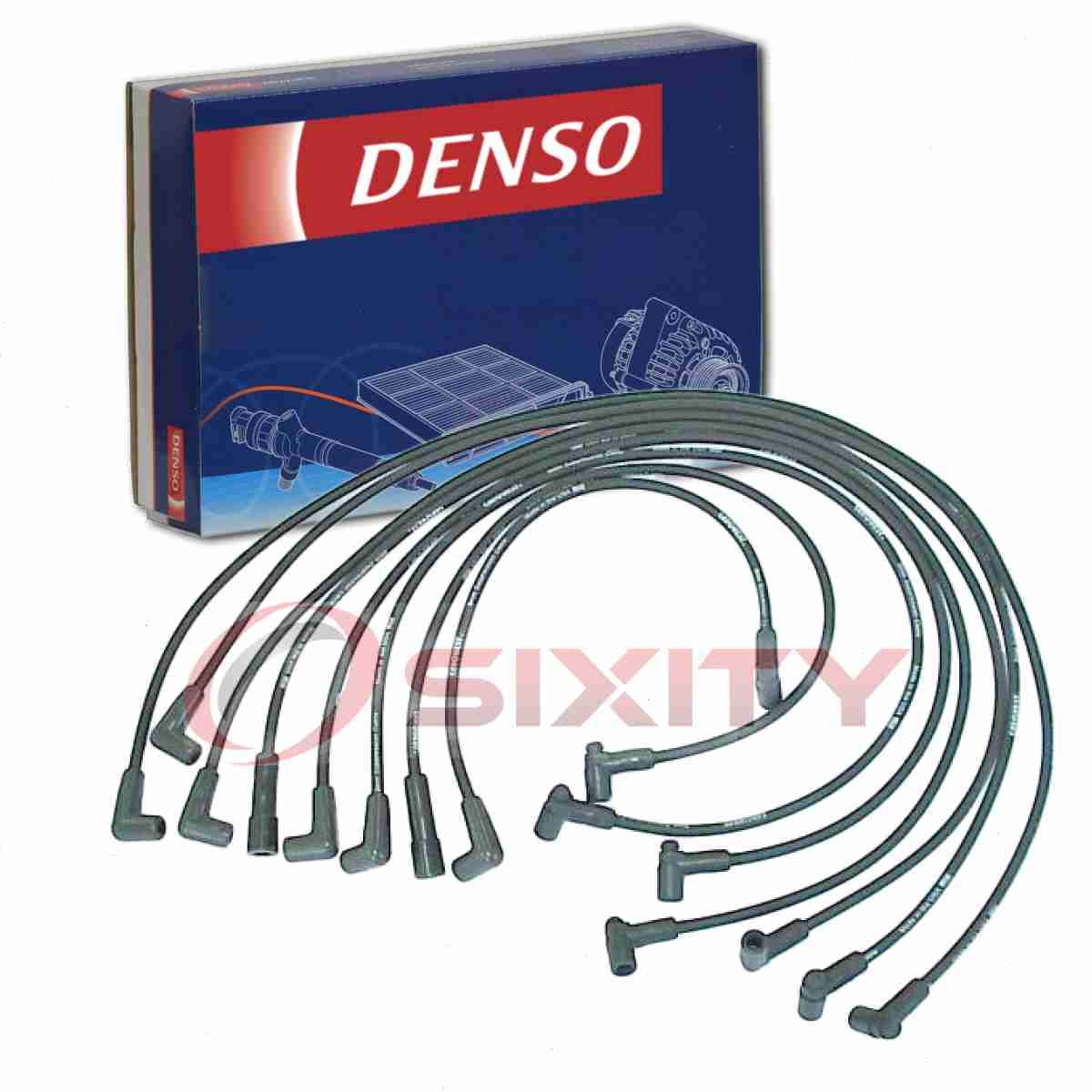 Denso Spark Plug Wire Set for 1983-1984 Chevrolet K30 5.7L V8 Ignition Plugs lm