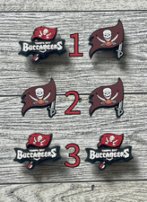 Tampa Bay Bucs Charms compatible with crocs. Different Sets Available