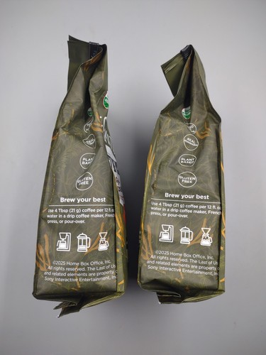 Lotto di 2 quattro caffè Sigmatic The Last of Us biologico High Caf ~ 10 oz ~ scadenza 3/27 - Foto 11 di 12