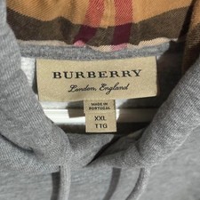 Burberry London England Gray Embroidered Logo...