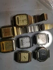 Vtg Lot Quartz Citizen & Casio For Parts Or Repair.