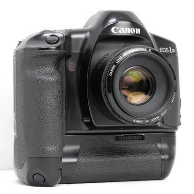 Canon EOS-1N EOS 1N 35mm SLR Film Camera w/ 50mm f/1.8 Lens, BP-E2 JAPAN 3359 - Photo 1/4